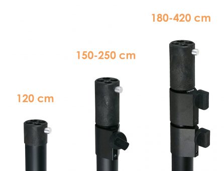 Master Partys pipe and drape staander huren